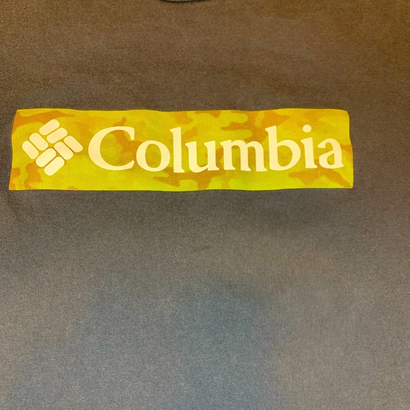 COLUMBIA Men’s Camo logo black t-shirt- Medium - Picture 4 of 4